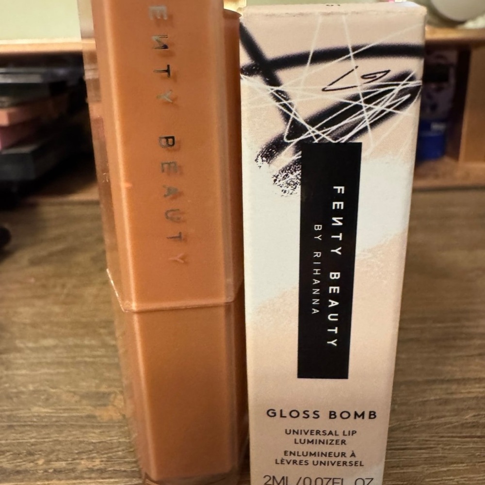Fenty Beauty fenty glow gloss stick full size and gloss bomb mini